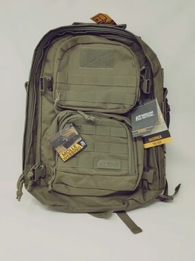 Highland Tactical Backpack Major Heavy Duty MOLLE WEB HOOK-LOOP GREEN